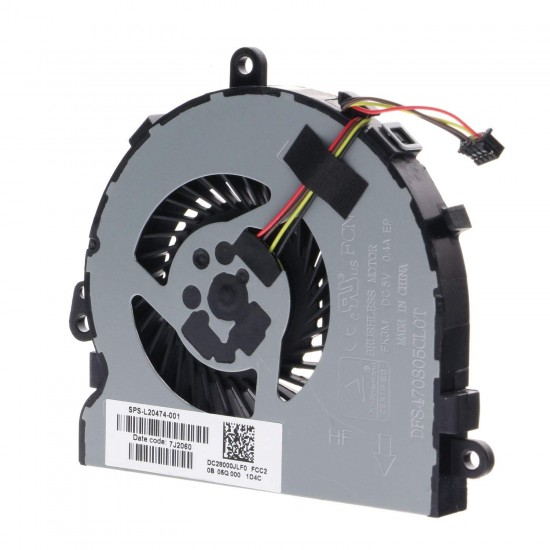 Cooler laptop, HP, 15G-DR, L20474-001, L24581-001, DFS470805CL0T, DC28000JLF0, UMA, 5V, 0.4A
