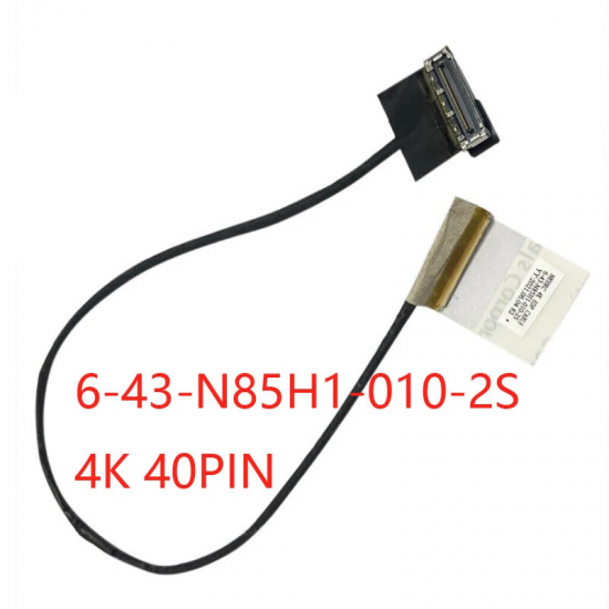 Cablu video LVDS Laptop Gaming, Gigabyte, AORUS 5 KB, 6-43-N85H1-010-2S, N850RC 4K EDP CABLE, 40 pini