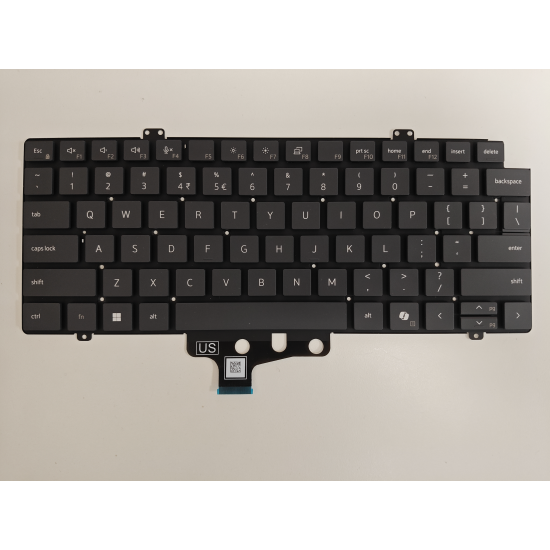 Tastatura Laptop 2-in-1, Dell, Latitude 3340, P168G, P168G001, (an 2023), neagra, layout US