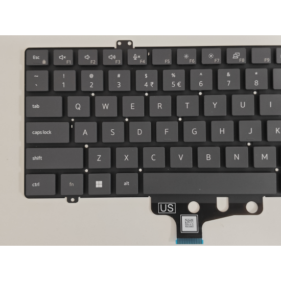 Tastatura Laptop 2-in-1, Dell, Latitude 3340, P168G, P168G001, (an 2023), neagra, layout US