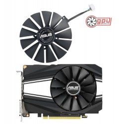Cooler Placa video Desktop PC, Asus, Phoenix GTX 1650, 1660Ti, RTX 2060, 95mm, FDC10U12S9-C, PLD10010B12HH, 12V, 0.45A, 6 pini