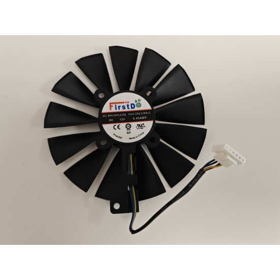 Cooler Placa video Desktop PC, Asus, Phoenix GTX 1650, 1660Ti, RTX 2060, 95mm, FDC10U12S9-C, PLD10010B12HH, 12V, 0.45A, 6 pini