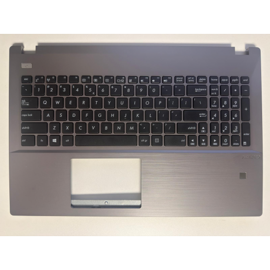 Carcasa superioara cu tastatura palmrest Laptop, Asus, Pro  P2540U, P2540UA, P2540UB, P2540UBP, P2540UV, 90NX0242-R31UI2, 13NX01N2AP0111,  P2540FB-1B, gri, layout US