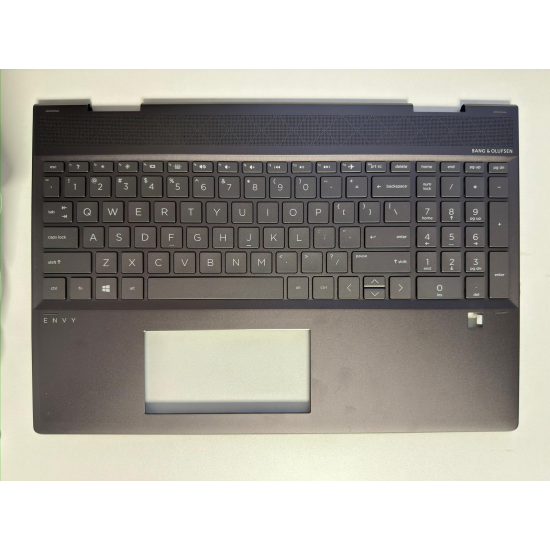 Carcasa superioara cu tastatura palmrest Laptop, HP, Envy X360 15-DS, 15M-DS, 15Z-DS, TPN-W143, L53987-001, HB2231, 46M0GBCSB001, 4600GB08001321617, iluminata, maronie, layout US