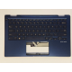 Carcasa superioara cu tastatura palmrest Laptop 2-in-1, Asus, ZenBook Flip 13 UX362F, UX362FA, 90NB0JC2-R32UI0, 13N1-68A0Q21, UX362FA-2B, 13NB0JC0PXXX1X, iluminata, Royal Blue, layout US