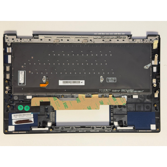 Carcasa superioara cu tastatura palmrest Laptop 2-in-1, Asus, ZenBook Flip 13 UX362F, UX362FA, 90NB0JC2-R32UI0, 13N1-68A0Q21, UX362FA-2B, 13NB0JC0PXXX1X, iluminata, Royal Blue, layout US