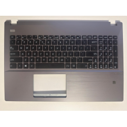 Carcasa superioara cu tastatura palmrest Laptop, Asus, Pro P2540U, P2540UA, P2540UB, P2540UBP, P2540UV, 90NX0242-R31UI2, 13NX01N2AP0111, P2540FB-1B, gri, layout US