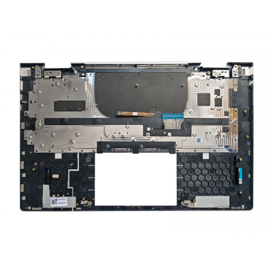 Carcasa superioara cu tastatura palmrest Laptop, HP, Envy X360 15-FH, 15Z-FH, TPN-C166, N47952-001, N49491-001, AM3VY000441, AM3VY000700, 7H2470, DJM20A3AD00100ET, DFK141673091312, argintie, layout US
