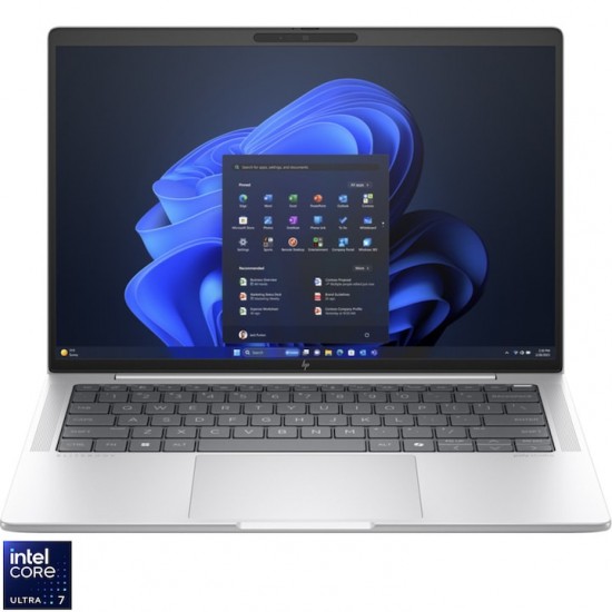 Laptop Business Premium HP EliteBook 1040 G11, Intel Core Ultra 7 155H, 32GB RAM, DDR5, 7500 mt/s, SSD 1TB, 14