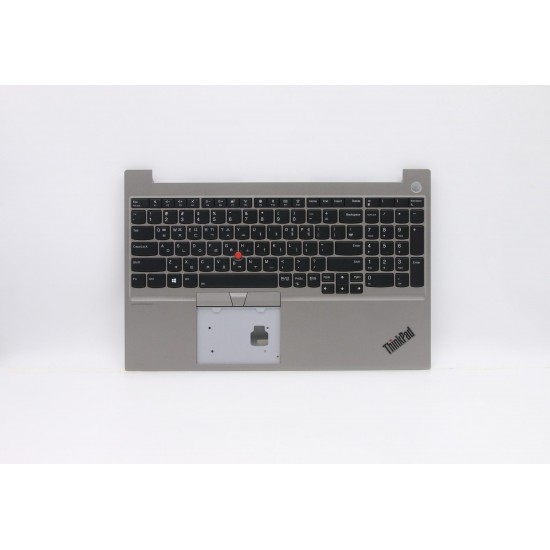 Carcasa superioara cu tastatura palmrest Laptop, Lenovo, Thinkpad E15 Gen 1 Type 20RD, 20RE, 5M10V16992, AM1D6000A00, AP10600A10, FA1D5000GX0, SN20U64300, PK131D71D05, argintie, layout US
