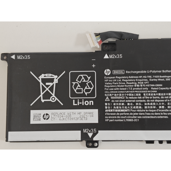 Baterie Laptop, HP, Envy 13-BA, 13T-BA, TPN-C145, L77034-005, L76965-2C1, HSTNN-DB9N, BN03XL, 11.55V, 4195mAh, 51Wh