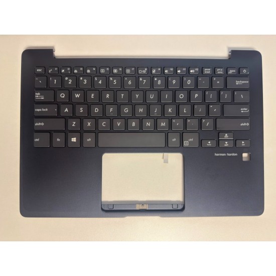 Carcasa superioara cu tastatura palmrest Laptop, Asus, ZenBook 13,90NB0HT3-R31US0, CLAVUX331US-2, 13NB04I2P04011-1, 13NB0HT3AM0241, navy blue, layout US