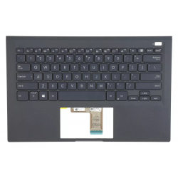 Carcasa superioara cu tastatura palmrest Laptop, Asus, ExpertBook L1, 90NX03W1-R31US0, CLAVL1400US-2, 13N1-DEA0101, 13N1-DEA0811, 13NX03W1APO311, 0A215B0565, FR3021, albastru inschis, layout US