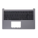 Carcasa superioara cu tastatura palmrest Laptop, Asus, ExpertBook P1, 90NX0881-R33US0, 90NX0881-R34UI3, 13NX0881P02X11 ,13N1-JZA0501, 13N1-JYA0131, 13N1-JZL0411, FR3021, P1503, P1503CVA, PQ6, argintie, layout US