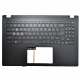Carcasa superioara cu tastatura palmrest Laptop Gaming, MSI, Modern 15 B12M, B12MO, B13M, MS-15H1, 5H10313, 15H1C213, 934441210361, E2P-5H2CXXX-M77, iluminata, neagra, layout US