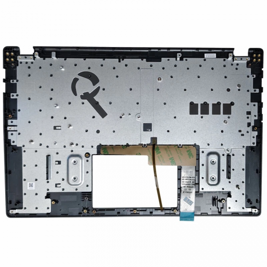 Carcasa superioara cu tastatura palmrest Laptop Gaming, MSI, Modern 15 B12M, B12MO, B13M, MS-15H1, 5H10313, 15H1C213, 934441210361, E2P-5H2CXXX-M77, iluminata, neagra, layout US