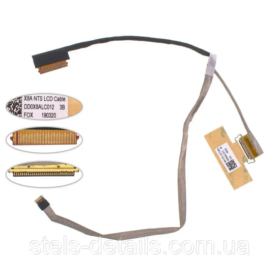 Cablu video LVDS Compatibil Laptop, HP, ProBook 470 G5, DD0X8ALC012, X8A NTS LCD Cable, 30 pini