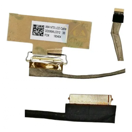 Cablu video LVDS Compatibil Laptop, HP, ProBook 470 G5, DD0X8ALC012, X8A NTS LCD Cable, 30 pini