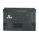 Carcasa superioara cu tastatura palmrest Laptop Gaming, Asus, TUF A15 FA506I, FA506II, FA506IV, FA506IH, 90NR03M1-R31IT0, 90NR03L1-R31IT0, 3BBKXTAJN10, iluminata, RGB, layout IT (italiana)
