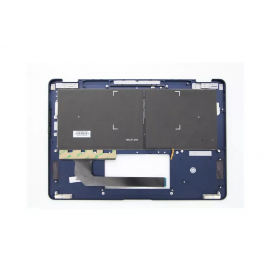Carcasa superioara cu tastatura palmrest Laptop, Asus, ZenBook Flip S Q325U, Q325UA, Q325UAR, 90NB0EN1-R30300, HT20180917A-A10, PY21010700219, UX370UAF-1A, iluminata, albastra, layout US