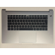 Carcasa superioara cu tastatura palmrest Laptop, Huawei MateBook D 15 BoB-WAE9P, Boh-WAQ9L, 37H98TCHUW0, KSL51661NJY, KSL51661NM0, 02452721, 09M022593A, silver, iluminata, 4 pini, layout UK