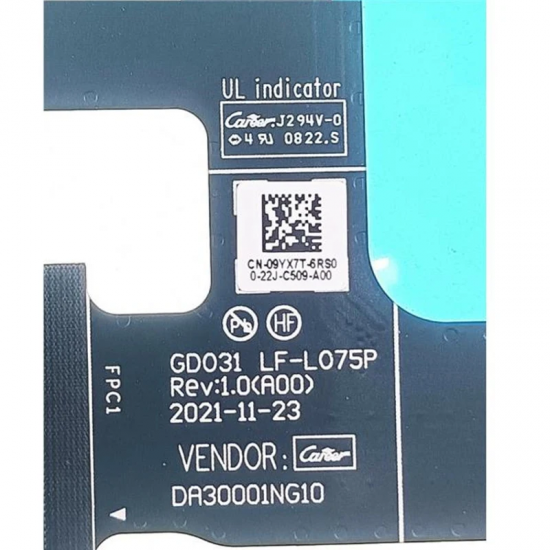 Cablu video LVDS Laptop, Dell, XPS 13 Plus 9320, P151G, P151G001, T6VDG, 0T6VDG, DA30001OO10, LF-L079P, UHD, 3.5K, EDP, OLED, touchscreen, 40 pini