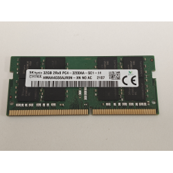 Memorie Ram Laptop, SK Hynix 32GB, DDR4, 2Rx8, PC4-3200AA, 1.2V, CL22, PC4-25600, HMAA4GS6AJR8N-XN, 3200Mhz, Non-ECC, sodimm, 260 pini