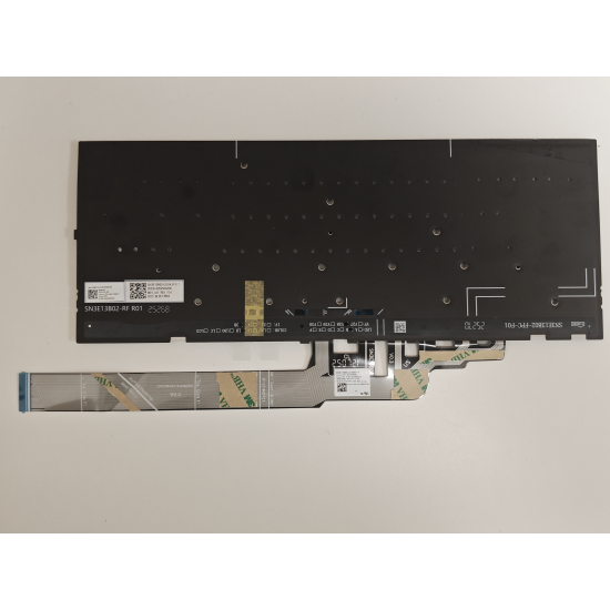 Tastatura Laptop, Lenovo, Slim 7 14IPH11 Type 83QN, iluminata, gri, layout US