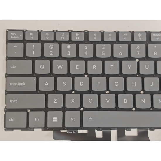 Tastatura Laptop, Lenovo, Slim 7 14IPH11 Type 83QN, iluminata, gri, layout US