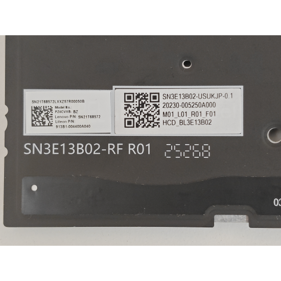 Tastatura Laptop, Lenovo, Slim 7 14IPH11 Type 83QN, iluminata, gri, layout US