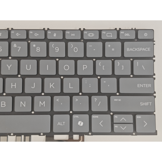 Tastatura Laptop, HP, OmniBook X 14-FE, iluminata, gri, layout US