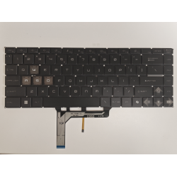 Tastatura Laptop Gaming, MSI, GF63 Thin 12VF, 12VE, 12UC, 12UCX, 12UD, 12UDX, MS-16R8, iluminata, 6 pini, neagra, layout US