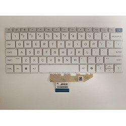 Tastatura Laptop, HP, OmniBook X 14-FE, iluminata, alba si gri, layout US