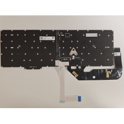 Tastatura Laptop, Lenovo, ThinkPad P16s Gen 3 Type 21KS, 21KT, iluminata, neagra, layout UK