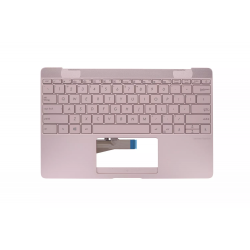 Carcasa superioara cu tastatura palmrest Laptop, Asus, ZenBook 3 UX390U, UX390UA, UX390UAK, 90NB0CZ2-R31US0, 13N0-UWA0821, UX390UA-1B, iluminata, rose gold, layout US