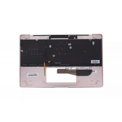 Carcasa superioara cu tastatura palmrest Laptop, Asus, ZenBook 3 UX390U, UX390UA, UX390UAK, 90NB0CZ2-R31US0, 13N0-UWA0821, UX390UA-1B, iluminata, rose gold, layout US