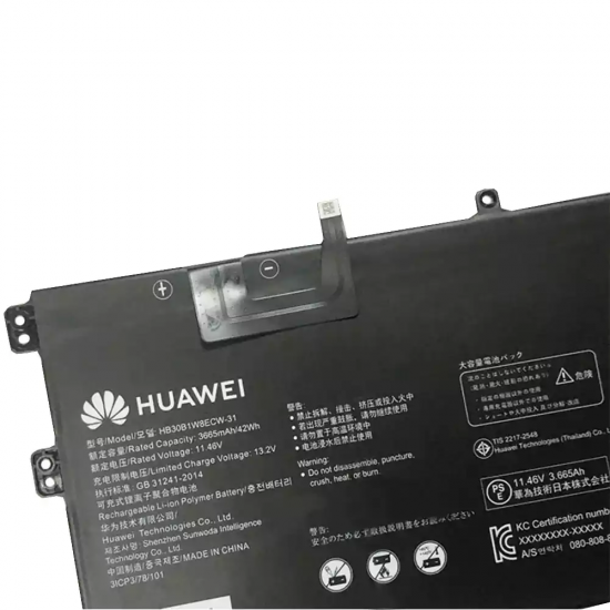 Baterie Laptop, Huawei, MateBook X 2020 EUL-W19P, HB30B1W8ECW-31, 11.46V, 3665mAh, 42Wh