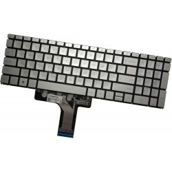 Tastatura Laptop, HP, 17-CN, 17T-CN, 17-CP, 17Z-CP, 17S-CU, TPN-L139, TPN-L140, iluminata, argintie, layout US