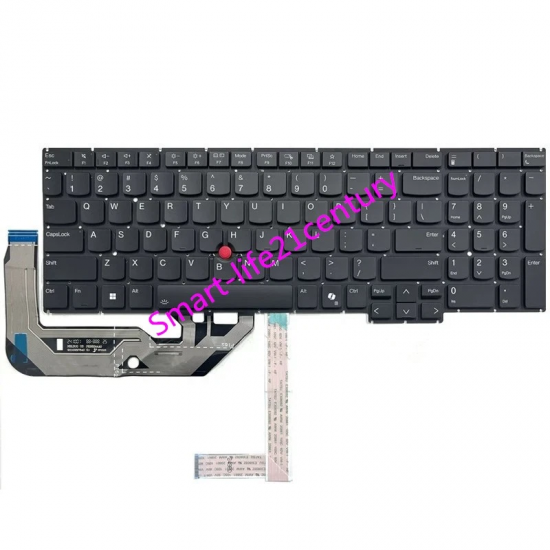 Tastatura Laptop, Lenovo, ThinkPad P16s Gen 3 Type 21KS, 21KT, iluminata, neagra, layout US