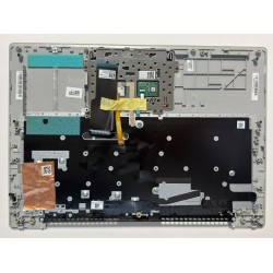 Carcasa superioara cu tastatura palmrest Laptop, Lenovo, IdeaPad 320S-14IKB Type 80X4, 81BN, 5CB0N78343, APTYS000302, AM1YS000200, ET1YN000100, iluminata, Mineral Grey, layout US