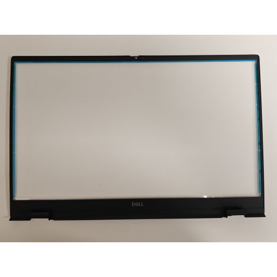 Rama Display Laptop, Dell, Inspiron 15 5509, P102F, P102F002, 5K0P9, 05K0P9, 460.0KU0D.0011, culoare gri inchis cu ornamente balamale gri deschis
