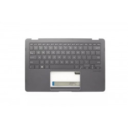 Carcasa superioara cu tastatura palmrest Laptop, Asus, ZenBook Flip S Q325U, Q325UA, Q325UAR, 90NB0EN2-R30301, 13N1-1VA0P11, 16N2UA183U00B0, ZH20180103A, iluminata, Dark gray, layout US