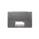 Carcasa superioara cu tastatura palmrest Laptop, Asus, ZenBook Flip S UX370U, UX370UA, UX370UAA, UX370UAF, UX370UAR, 90NB0EN2-R30301, 13N1-1VA0P11, 16N2UA183U00B0, ZH20180103A, iluminata, Dark gray, layout US