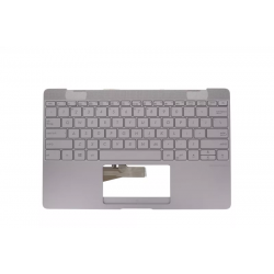 Carcasa superioara cu tastatura palmrest Laptop, Asus, ZenBook 3 UX390U, UX390UA, UX390UAK, 90NB0CZ3-R31US1, 13N0-UWA0C21, 16B9UA168W3LB5, iluminata, gri, layout US