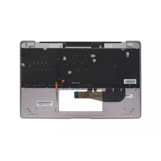 Carcasa superioara cu tastatura palmrest Laptop, Asus, ZenBook 3 UX390U, UX390UA, UX390UAK, 90NB0CZ3-R31US1, 13N0-UWA0C21, 16B9UA168W3LB5, iluminata, gri, layout US