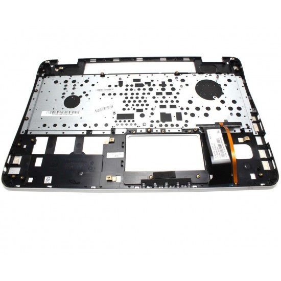 Carcasa superioara cu tastatura palmrest Laptop, ASUS, N551, N551JB, N551JM, N551JQ,N551JK, N551JX, NSK-UPPBC, 90NB0931-R31UK0, AM18300050SZCP1, 13NB05T1P1901X, 3807868700033, iluminata, argintie, layout UK