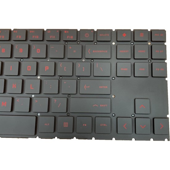 Tastatura Laptop, HP, Omen 16-B, TPN-Q265, iluminata, rosie, layout US