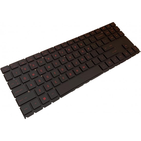 Tastatura Laptop, HP, Omen 16-B, TPN-Q265, iluminata, rosie, layout US
