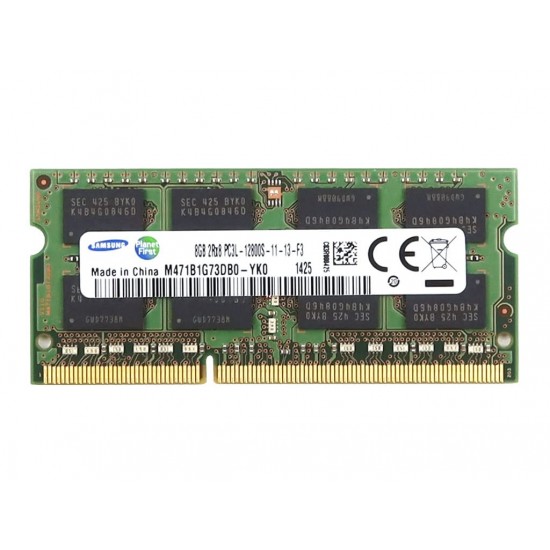 Memorie RAM Laptop, Samsung, 8GB, 2Rx8, DDR3L, PC3L-12800S, 1600MHz, 1.35V, M471B1G73DB0-YK0, CL11, Non-ECC, SODIMM, 204 pini