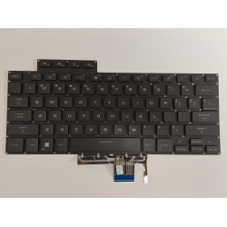 Tastatura Laptop Gaming, Asus, ROG Flow X16 6037B0233230, 6037B0233201, 0KNR0-2812UI00, V202526QS1, ilumianta, neagra, layout US
